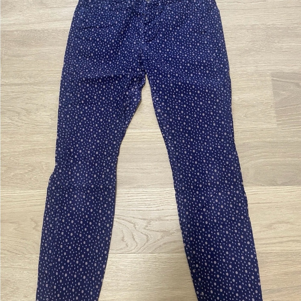 Women’s Purple Polka Dot Madewell Jean Pants Size 28